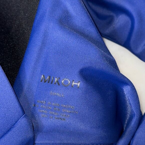 MIKOH Padded Bandeau High Neck Bikini Top Size Small - Picture 4 of 4